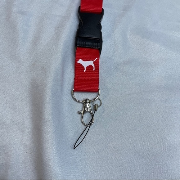 Pink by Victoria secret NWOT red and white lanyards four available - Picture 3 of 5